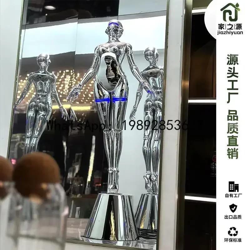 X-11 Koshiba Mechanical Girl Gaming Internet Cafe Electroplated Sculpture Living Room Soft Decoration Floor Ornament
X-11 Koshiba Mechanical Girl Gaming Internet Cafe Electroplated Sculpture Living Room Soft Decoration Floor Ornament
