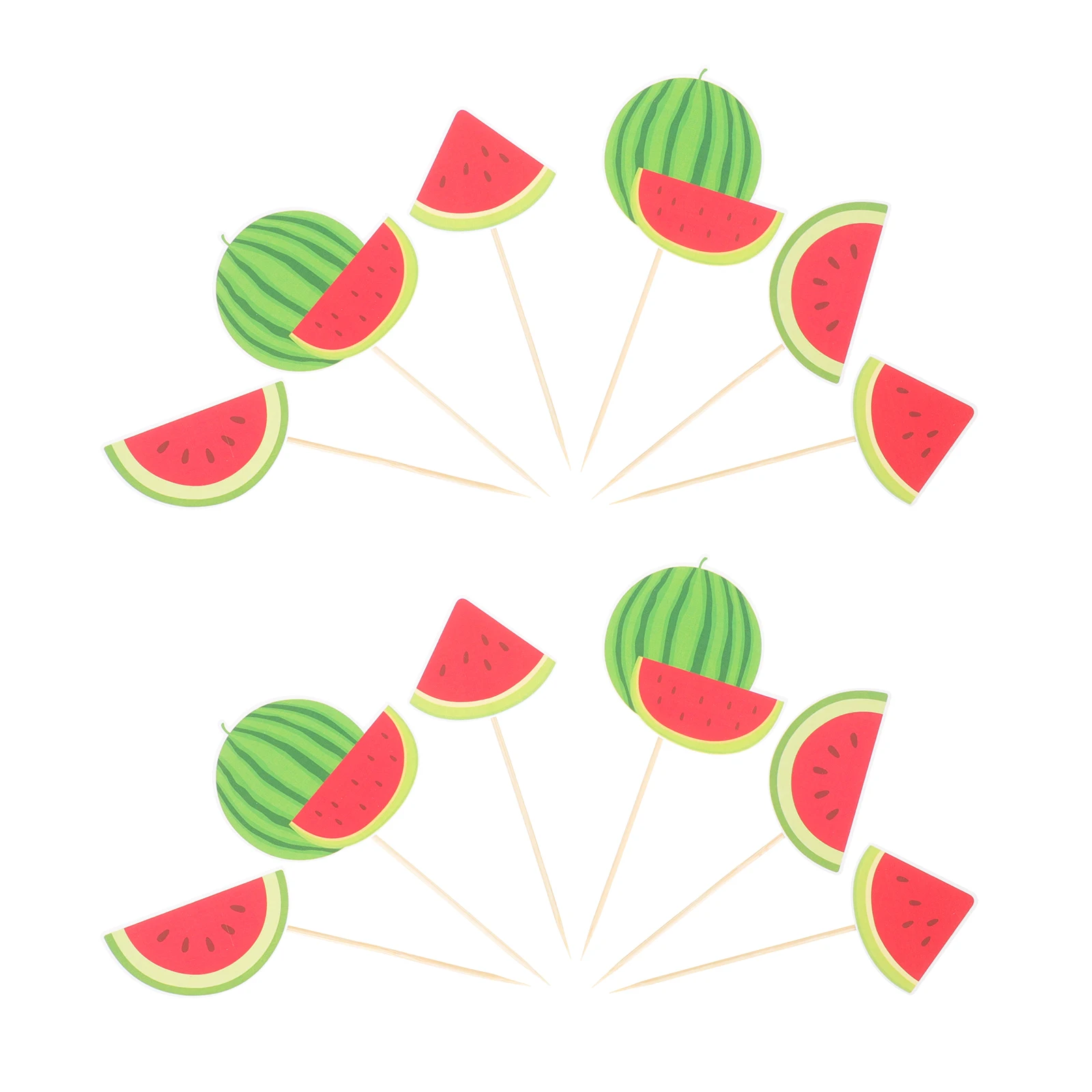 36 Pcs Watermelon Cake Toppers Summer Birthday Decorations Fruit Cupcake Ornament Party Supplies Dessert Decor Prop for Summer
36 Pcs Watermelon Cake Toppers Summer Birthday Decorations Fruit Cupcake Ornament Party Supplies Dessert Decor Prop for Summer