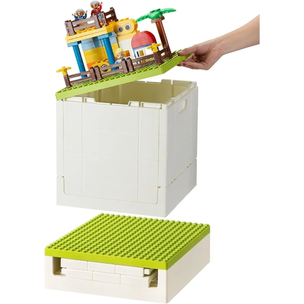 Складная детская коробка для хранения с строительной основой для Lego Duplo Blocks, органайзер для игрушек, штабелируемый сундук для игрушек, зеленый цвет
Складная детская коробка для хранения с строительной основой для Lego Duplo Blocks, органайзер для игрушек, штабелируемый сундук для игрушек, зеленый цвет