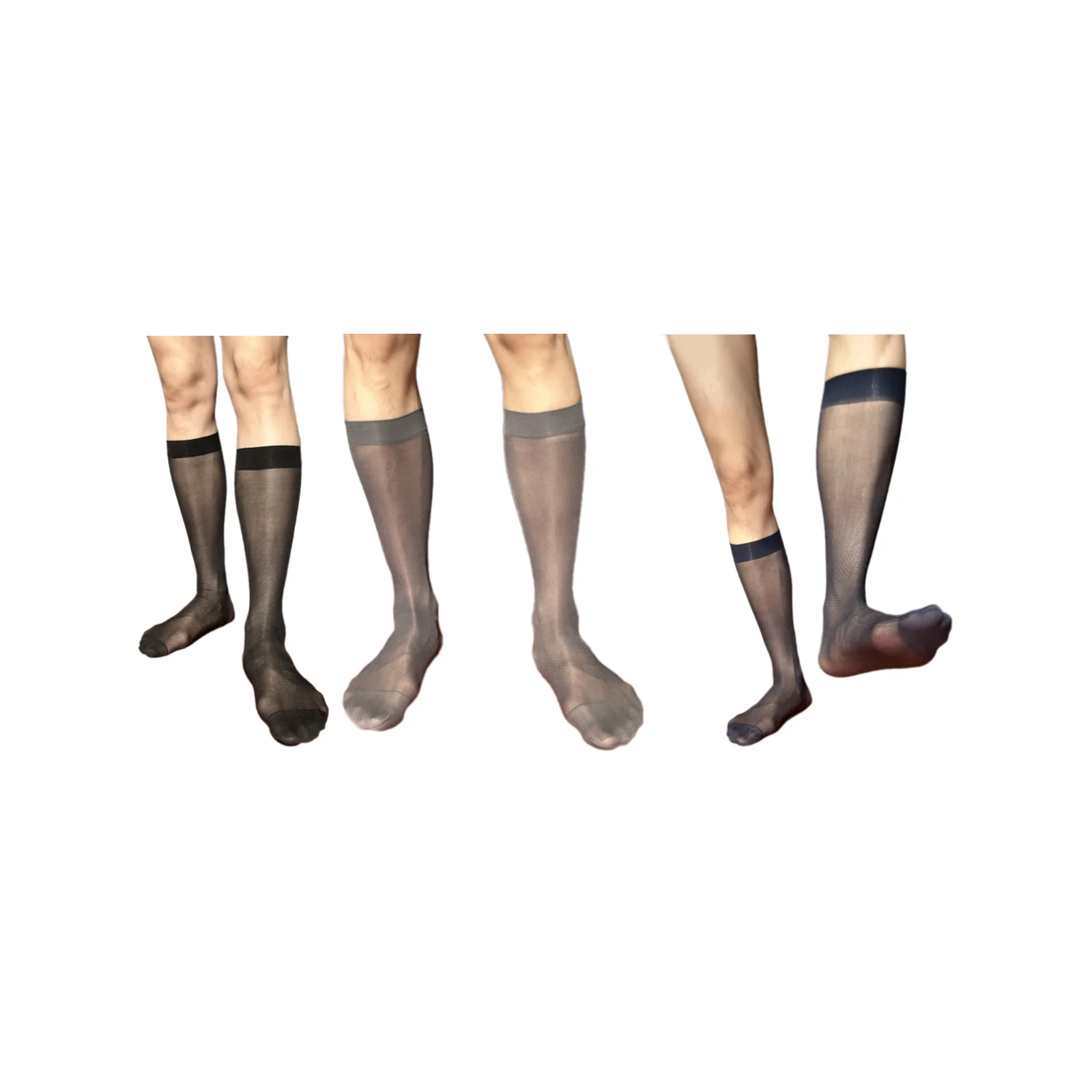 Hollow twill men's business mid-length stockings three-color combination (black/grey/navy blue)
Hollow twill men's business mid-length stockings three-color combination (black/grey/navy blue)