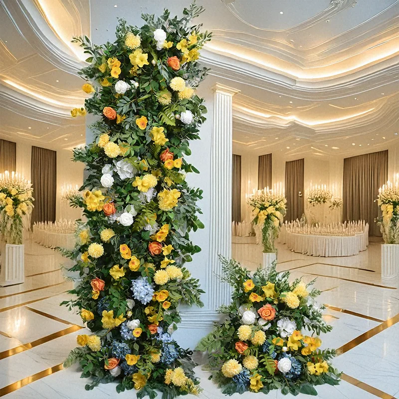 Желтая искусственная роза, торт, башня, цветочная витрина, большая цветочная композиция, свадебный акриловый фон, украшение доски
Желтая искусственная роза, торт, башня, цветочная витрина, большая цветочная композиция, свадебный акриловый фон, украшение доски