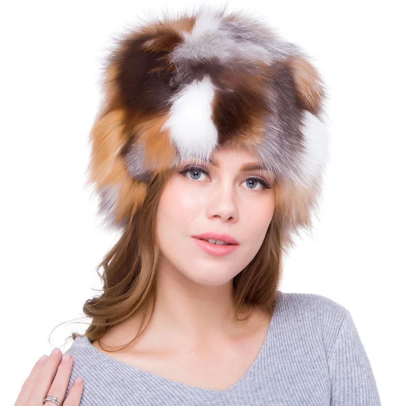 High Quality Hot Selling Fox Fur Color Blocked Fur Hat for Women Autumn and Winter Red Fox Fur Hat
High Quality Hot Selling Fox Fur Color Blocked Fur Hat for Women Autumn and Winter Red Fox Fur Hat