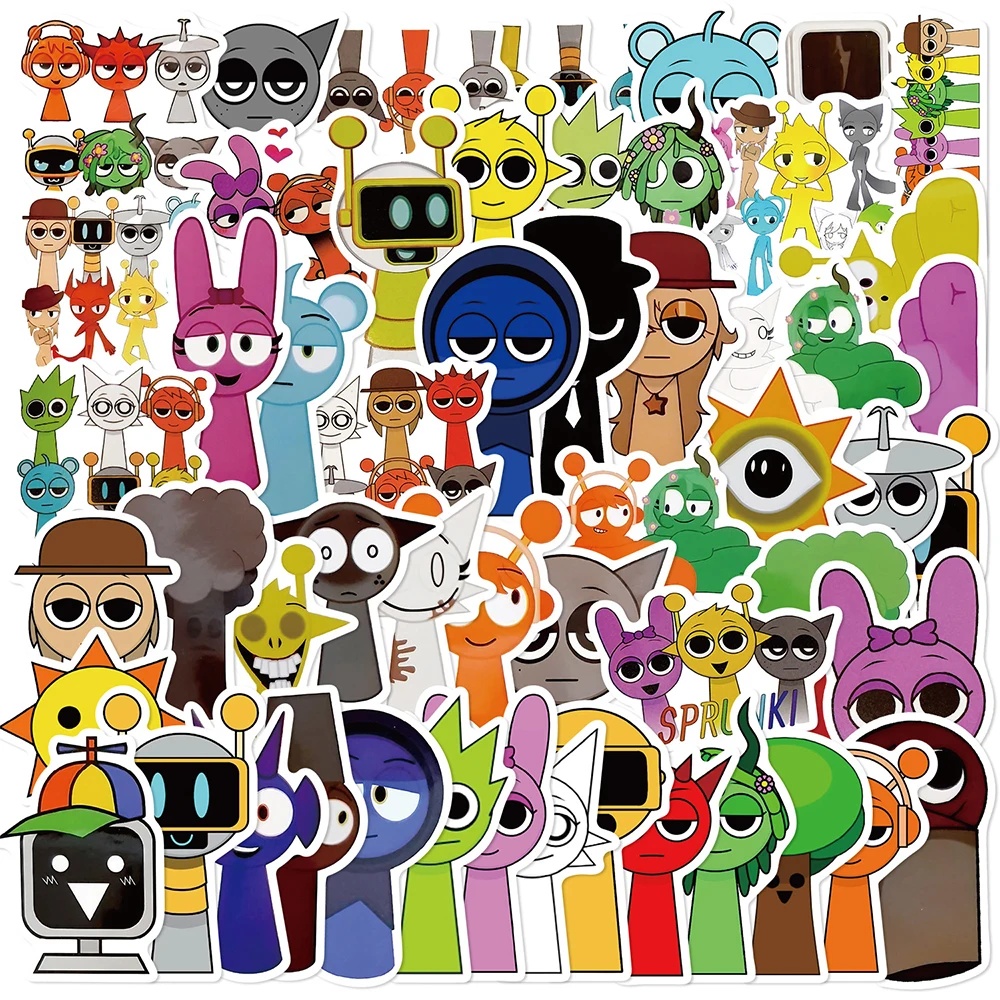 10/30/50pcs Cartoon Game Incredibox Sprunki Stickers Funny Graffiti Decals Laptop Phone Skateboard Bike Waterproof Sticker Pack
10/30/50pcs Cartoon Game Incredibox Sprunki Stickers Funny Graffiti Decals Laptop Phone Skateboard Bike Waterproof Sticker Pack