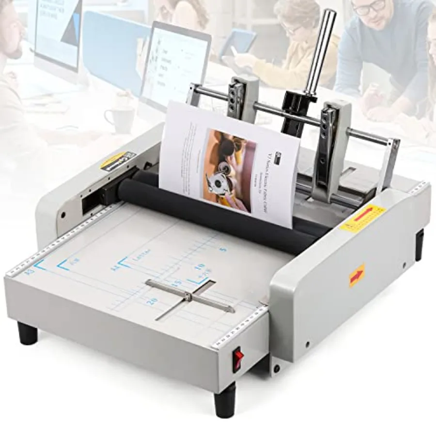 Booklet Maker A3 Paper Folder Stapler Machine, MAX 11.7×16.5 Book Binding Folding Saddle Stitch, for Factory School Home Church
Booklet Maker A3 Paper Folder Stapler Machine, MAX 11.7×16.5 Book Binding Folding Saddle Stitch, for Factory School Home Church