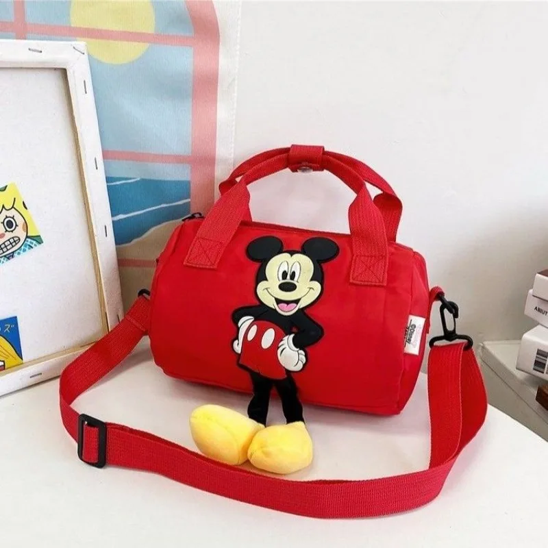 Модная и изысканная сумка-цилиндр с изображением Микки Диснея для девочек, большая вместительная повседневная милая сумка-цилиндр на одно плечо 
Модная и изысканная сумка-цилиндр с изображением Микки Диснея для девочек, большая вместительная повседневная милая сумка-цилиндр на одно плечо