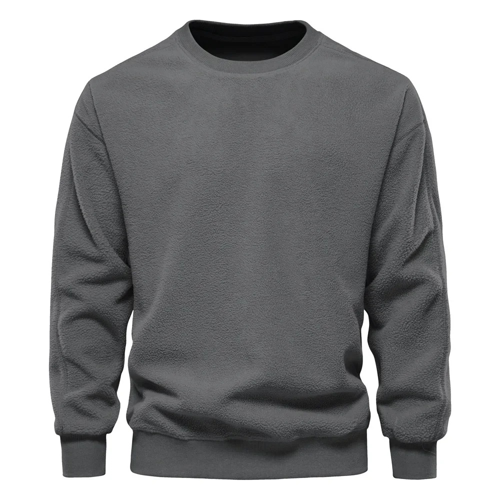 Men's Sweatshirt Fleece Lamb Wool Round Neck Thickened Warm Pullover Men's Winter Warm Sweatshirt Sweater Tracksuit Men
Men's Sweatshirt Fleece Lamb Wool Round Neck Thickened Warm Pullover Men's Winter Warm Sweatshirt Sweater Tracksuit Men