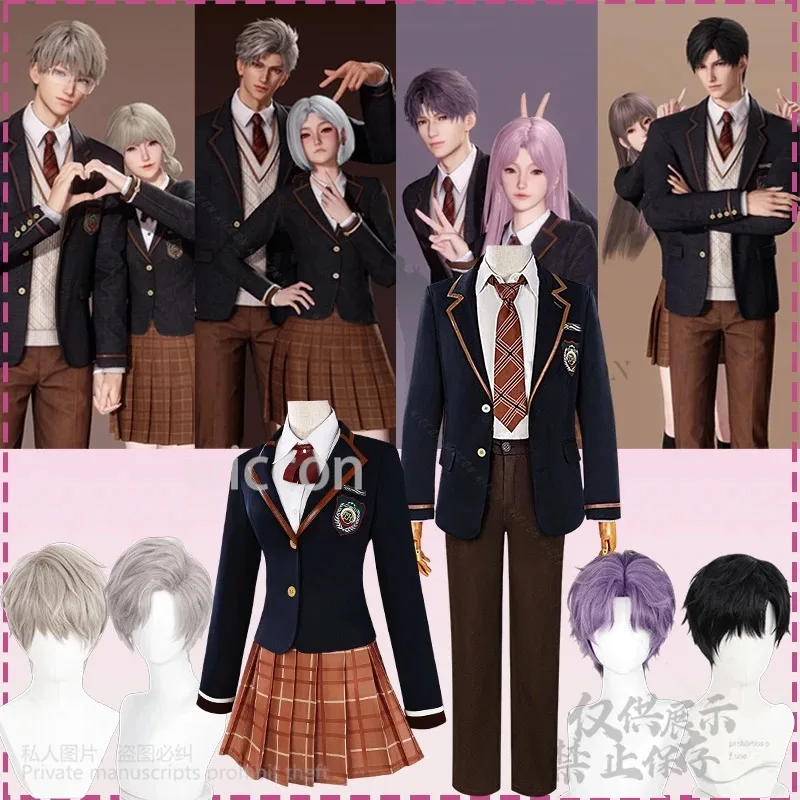 Xavier Sylus Rafayel Zayne Cosplay Anime#WILLLO/Love And Deepspace School Uniform Dress Pants Jirai Kei 5 Styles Wigs Customized
Xavier Sylus Rafayel Zayne Cosplay Anime#WILLLO/Love And Deepspace School Uniform Dress Pants Jirai Kei 5 Styles Wigs Customized