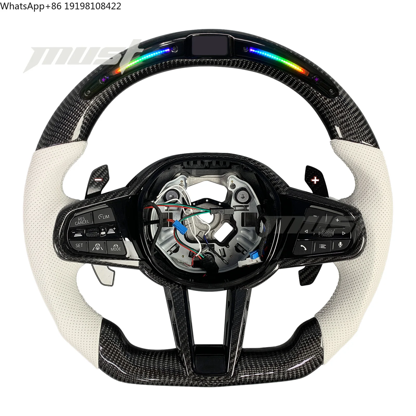 Кастомный руль LCI Upgrade из карбона с LED-подсветкой для BMW G30 G20 G80 G22 M3 M4 F90 M5 M8 X3M X4 X5 340i 440i 550i 630i GT 850i
Кастомный руль LCI Upgrade из карбона с LED-подсветкой для BMW G30 G20 G80 G22 M3 M4 F90 M5 M8 X3M X4 X5 340i 440i 550i 630i GT 850i