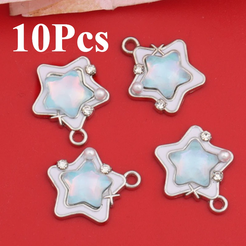 10Pcs Alloy Crystal Star Charms Pendant Sweet Cool Style Fashion Necklace Earrings DIY Handmade Jewelry Making
10Pcs Alloy Crystal Star Charms Pendant Sweet Cool Style Fashion Necklace Earrings DIY Handmade Jewelry Making
