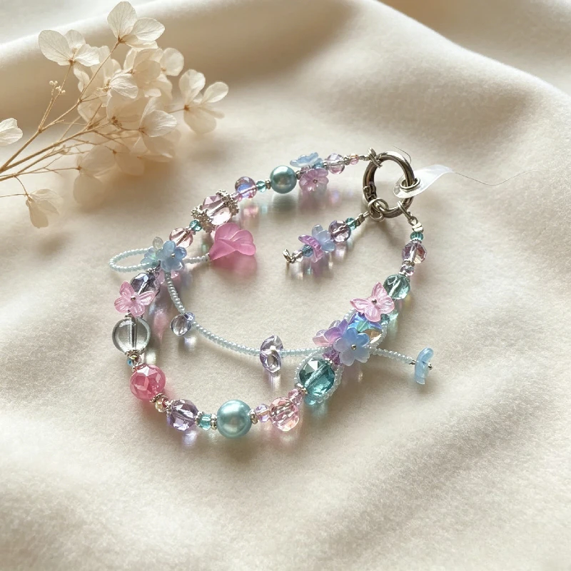 Spring Iris Pink Blue Purple Glazed Beaded Mobile Phone Hanging Chain, Girl's Heart Ins Wind Bag Keychain Hanging
Spring Iris Pink Blue Purple Glazed Beaded Mobile Phone Hanging Chain, Girl's Heart Ins Wind Bag Keychain Hanging