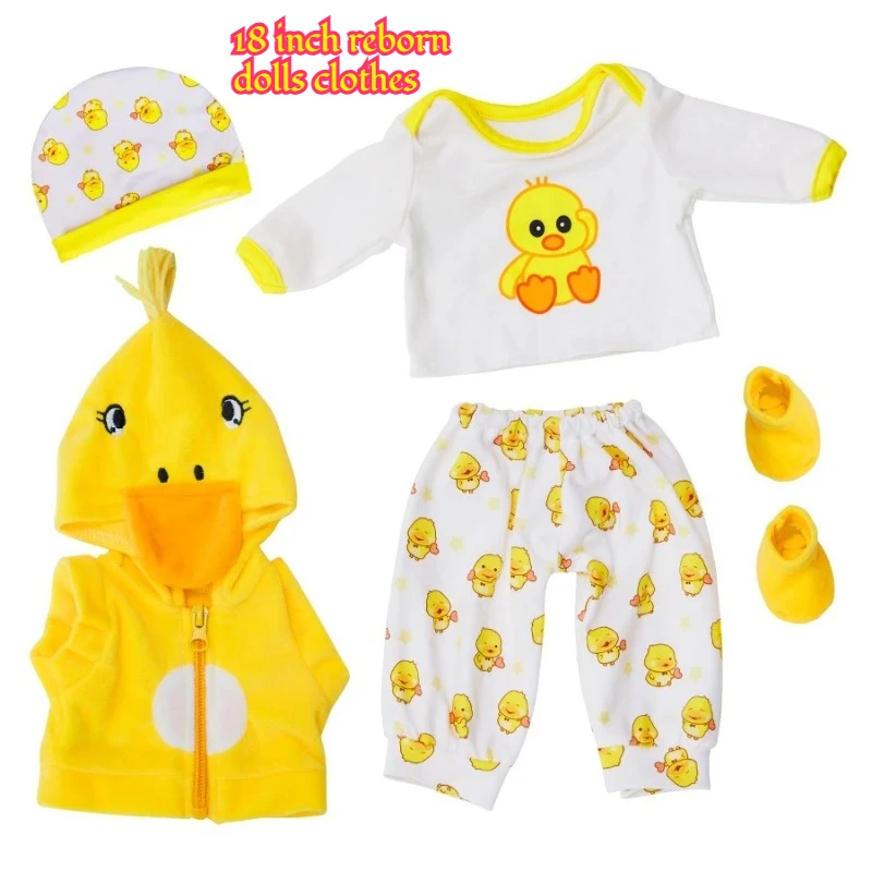Одежда для кукол 18 дюймов: милый наряд с медведем и уткой, подходит для кукол реборн 45 см, для девочек, для игр в переодевание, подарок на праздник или день рождения, игрушки
Одежда для кукол 18 дюймов: милый наряд с медведем и уткой, подходит для кукол реборн 45 см, для девочек, для игр в переодевание, подарок на праздник или день рождения, игрушки