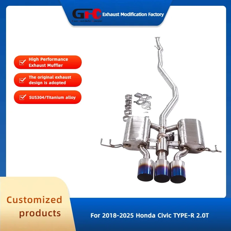GFC SUS304 CatBack Exhaust System for Honda Civic TYPE-R 2.0T 2018-2025 High-Performance Electronic Valve Car Accessories
GFC SUS304 CatBack Exhaust System for Honda Civic TYPE-R 2.0T 2018-2025 High-Performance Electronic Valve Car Accessories