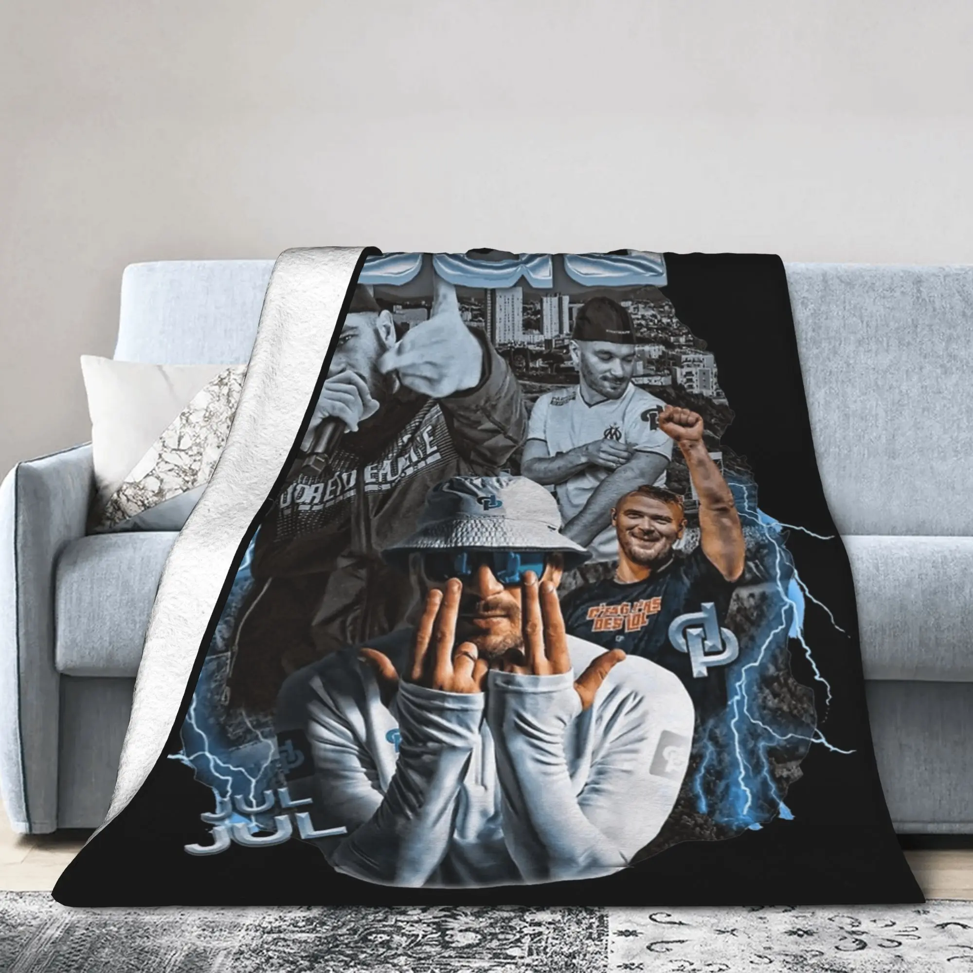 France Rapper Music JUL (2) Soft Blanket Travel Plush Throw Blanket Pattern Couch Chair Flannel Bedspread Sofa Bed Cover
France Rapper Music JUL (2) Soft Blanket Travel Plush Throw Blanket Pattern Couch Chair Flannel Bedspread Sofa Bed Cover