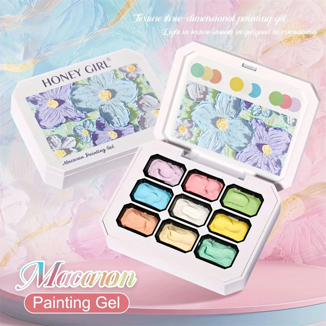 2026 New 9 Grid Oil Painting Patting & Painting Gel, Dopamine Non-Wipe High Saturation Blending Gradient Nail Gel Polish
2026 New 9 Grid Oil Painting Patting & Painting Gel, Dopamine Non-Wipe High Saturation Blending Gradient Nail Gel Polish