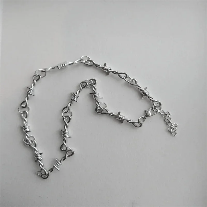 Barbed Wire Choker Necklace - Y2K Punk Gothic Chain with Thorns | Adjustable Stainless Steel Gothic Jewelry for Women Men
Barbed Wire Choker Necklace - Y2K Punk Gothic Chain with Thorns | Adjustable Stainless Steel Gothic Jewelry for Women Men