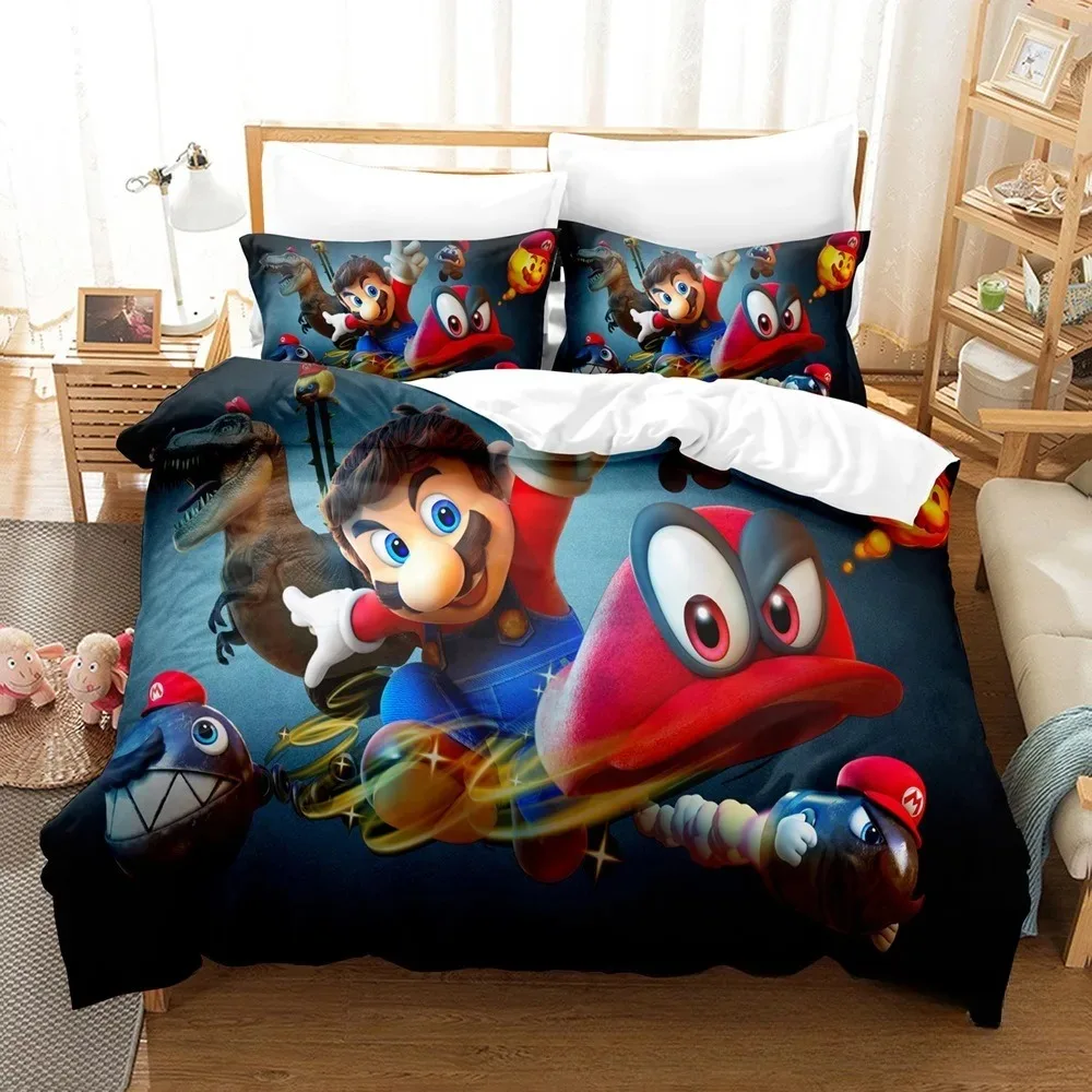 Game Super Mario King Size Bedding Sets Anime Cosplay Cute Bed Quilt Covers Pillowcases Bedroom Duvet Cover Sets
Game Super Mario King Size Bedding Sets Anime Cosplay Cute Bed Quilt Covers Pillowcases Bedroom Duvet Cover Sets