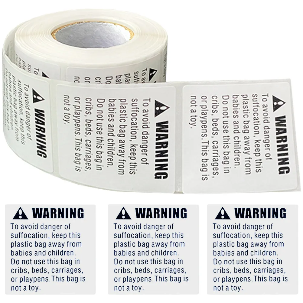 1 Roll Suffocation Warning Stickers Extra Strong Adhesive Easy Peel Stick Labels for Packaging Shipping Boxes Bags Safety
1 Roll Suffocation Warning Stickers Extra Strong Adhesive Easy Peel Stick Labels for Packaging Shipping Boxes Bags Safety