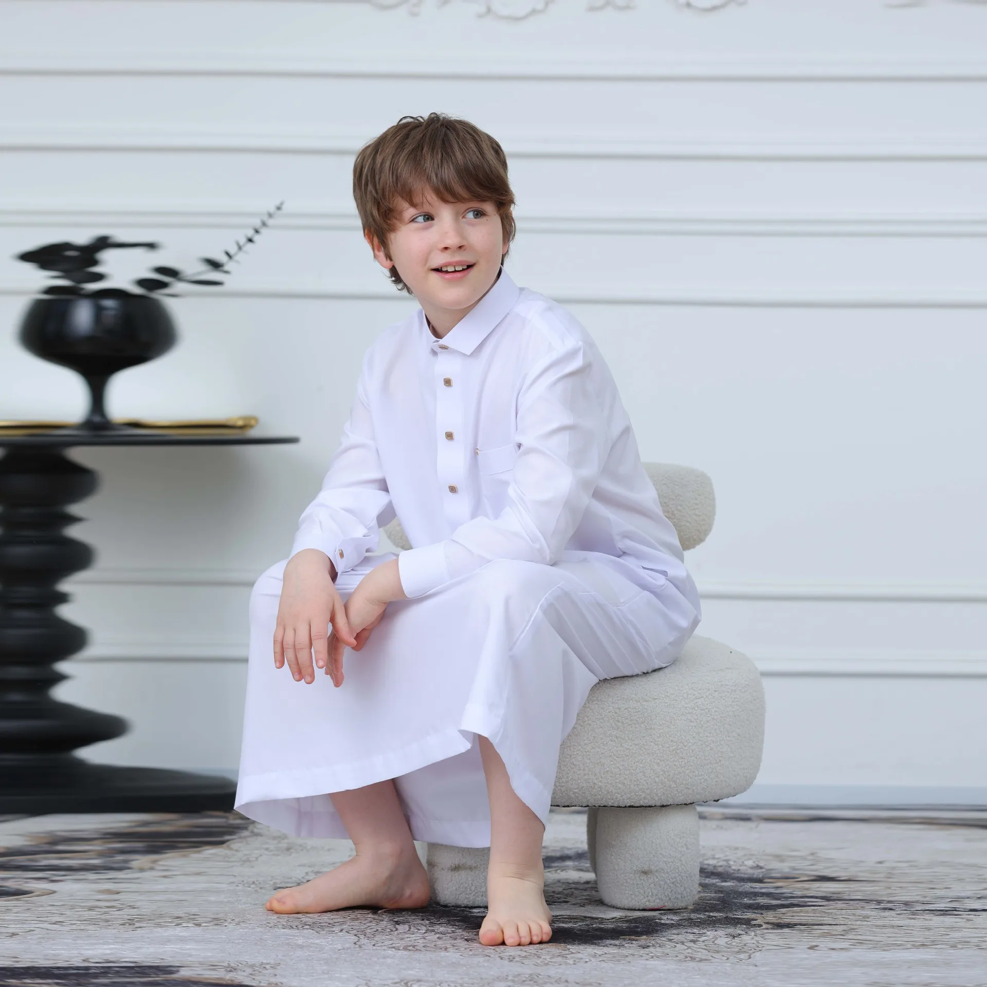 Djellaba White Robe Kids Boy Muslim Jubba Thobe Children Loose Casual Collar Daffah Dishdasha Traditional Clothing Islam Kaftan
Djellaba White Robe Kids Boy Muslim Jubba Thobe Children Loose Casual Collar Daffah Dishdasha Traditional Clothing Islam Kaftan