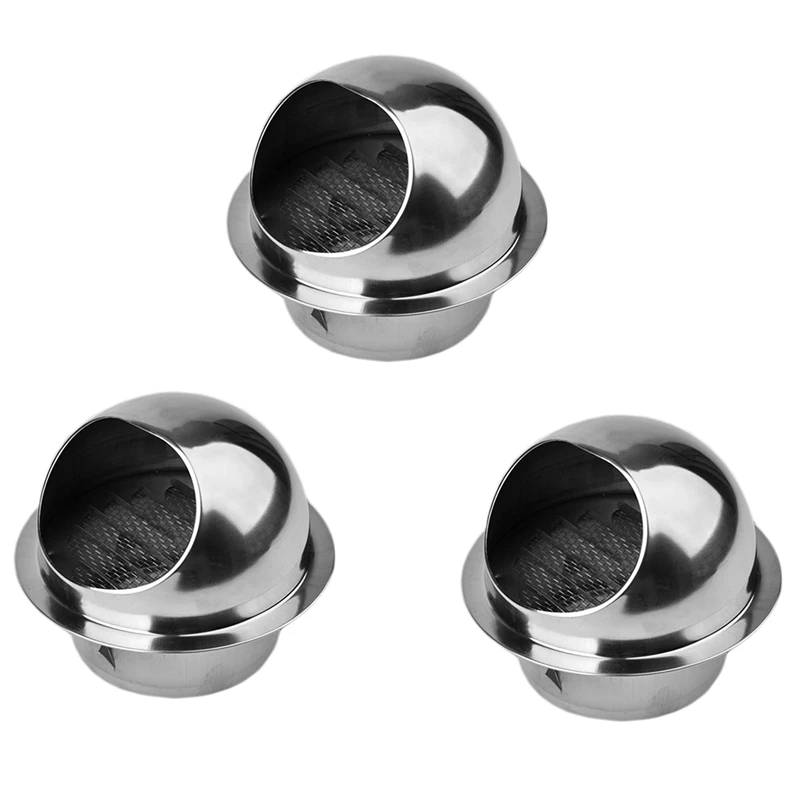 3X 304 Stainless Steel Air Vent Round Grille Ventilation Cover Wall Vent Outlet 4 Inch
3X 304 Stainless Steel Air Vent Round Grille Ventilation Cover Wall Vent Outlet 4 Inch
