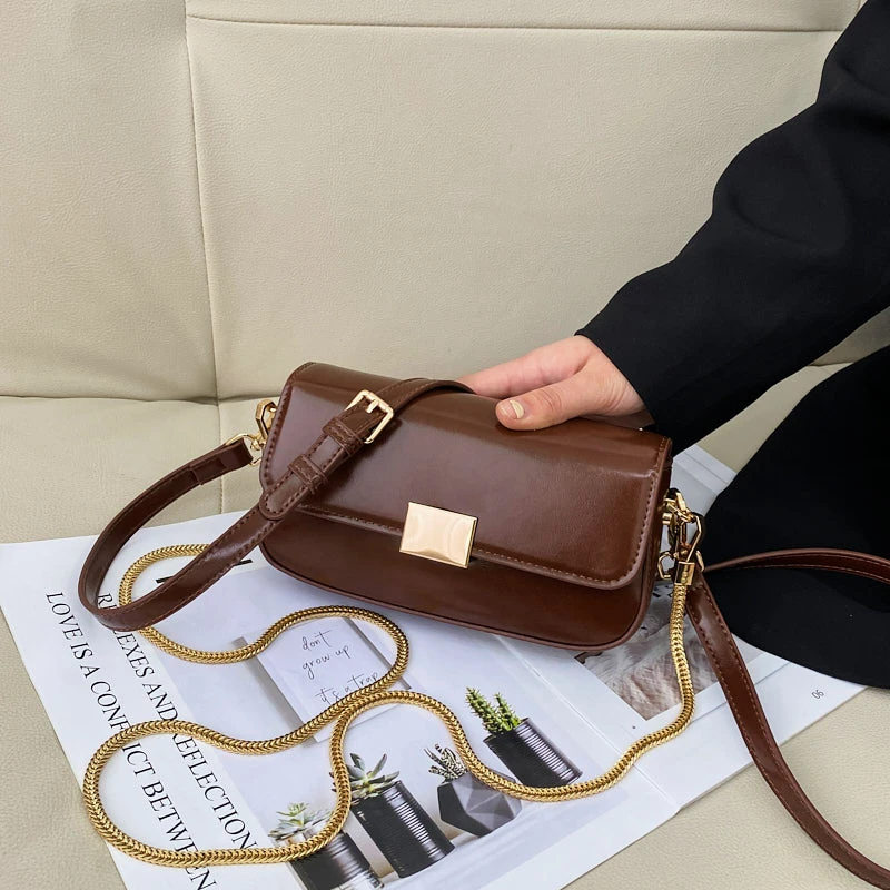 Solid Color Women Small Shoulder Bag Chain Square Flap Bag PU Leather Purses Bag Elegant Female Cross Body Bag
Solid Color Women Small Shoulder Bag Chain Square Flap Bag PU Leather Purses Bag Elegant Female Cross Body Bag