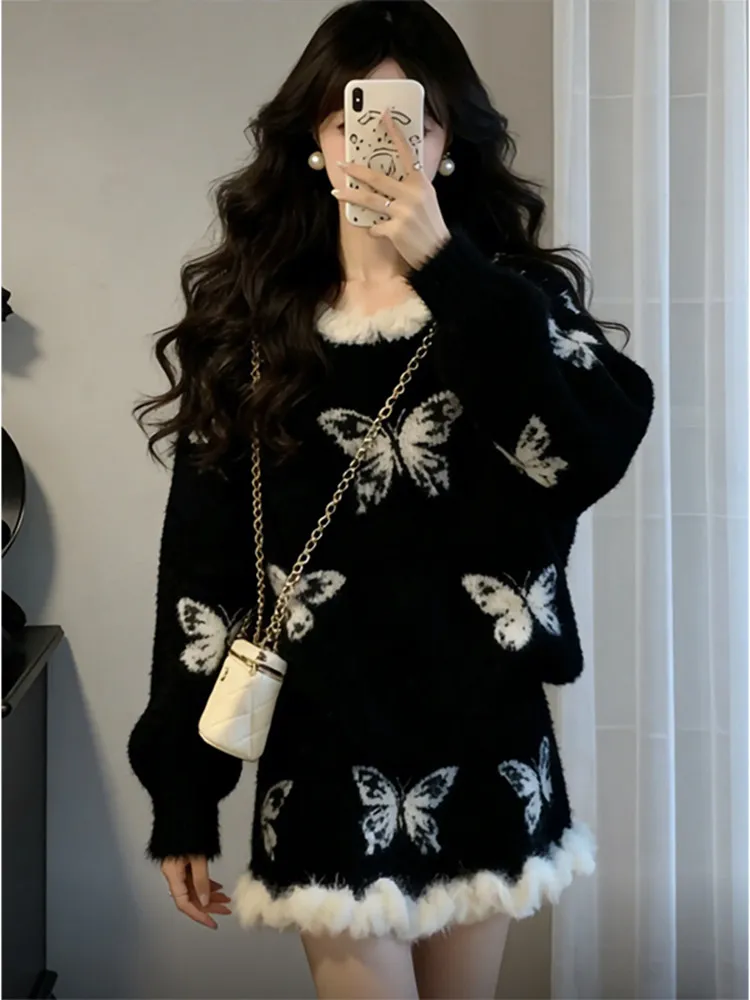 Шикарный зимний модный комплект: женский вязаный костюм из двух предметов с вышивкой, меховой отделкой и юбкой, с высокой талией, теплый, повседневный
Шикарный зимний модный комплект: женский вязаный костюм из двух предметов с вышивкой, меховой отделкой и юбкой, с высокой талией, теплый, повседневный