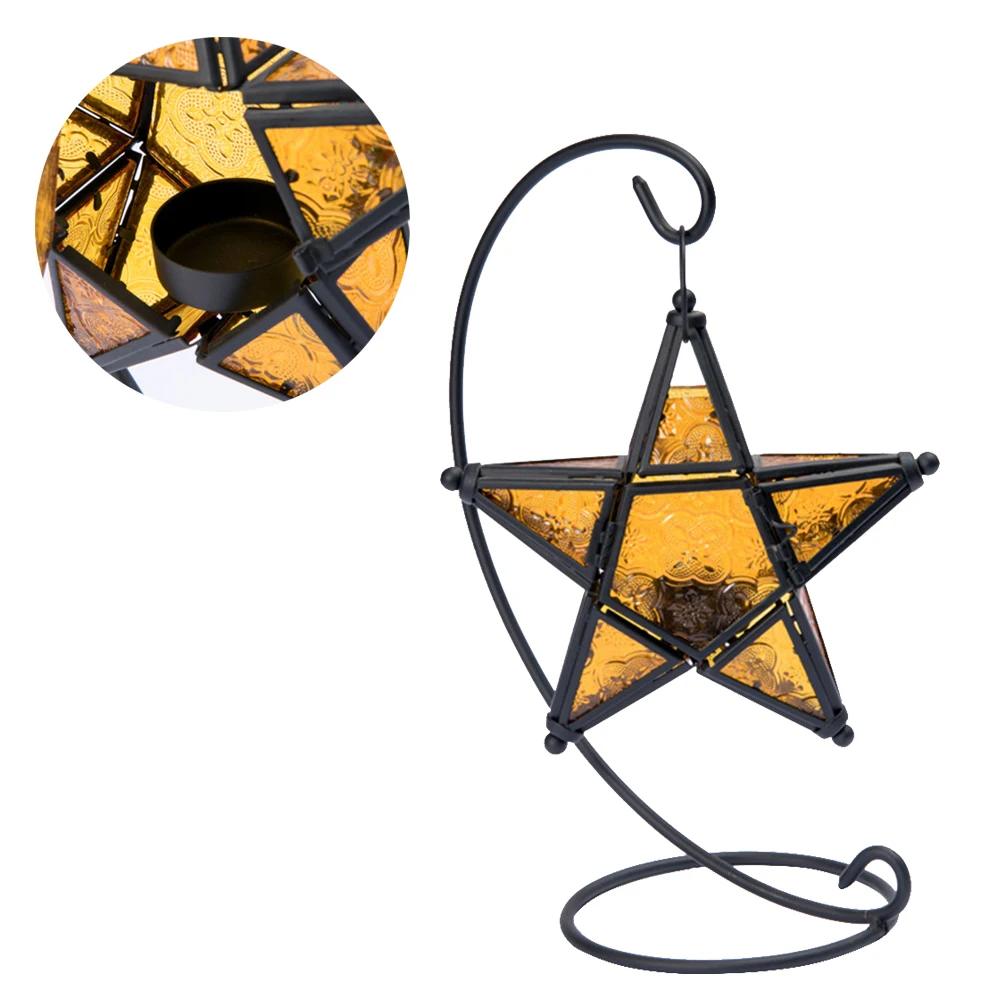 Glass Pentagram Iron Holder Candlestick Yellow Aromatherapy Essential Oil Burner Decorative for Living Room Balcony Patio
Glass Pentagram Iron Holder Candlestick Yellow Aromatherapy Essential Oil Burner Decorative for Living Room Balcony Patio