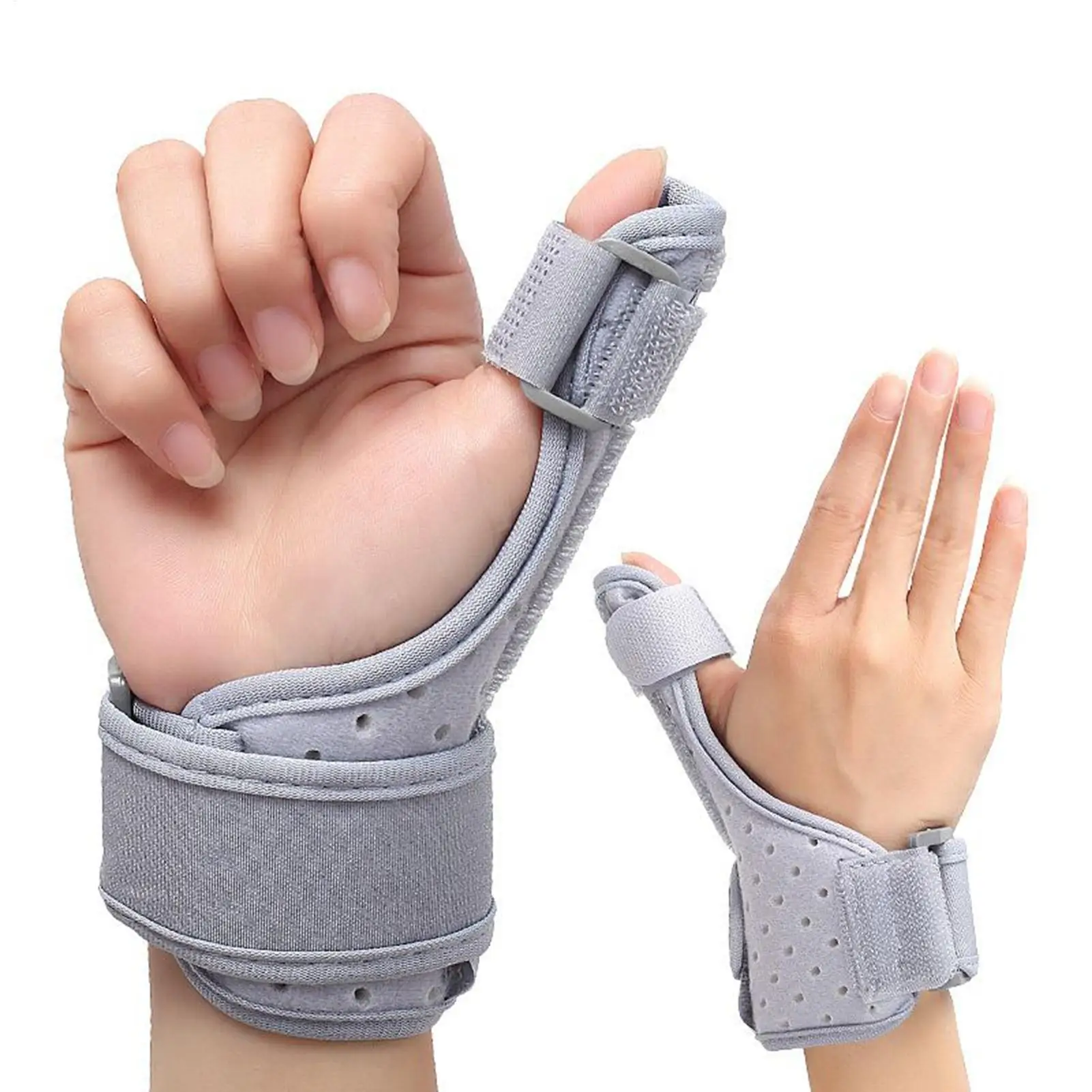 Adjustable Thumb Splint Brace, Breathable Wrist Support With Ergonomic Design For Sprained Broken Thumb, Typing Sports Guard
Adjustable Thumb Splint Brace, Breathable Wrist Support With Ergonomic Design For Sprained Broken Thumb, Typing Sports Guard