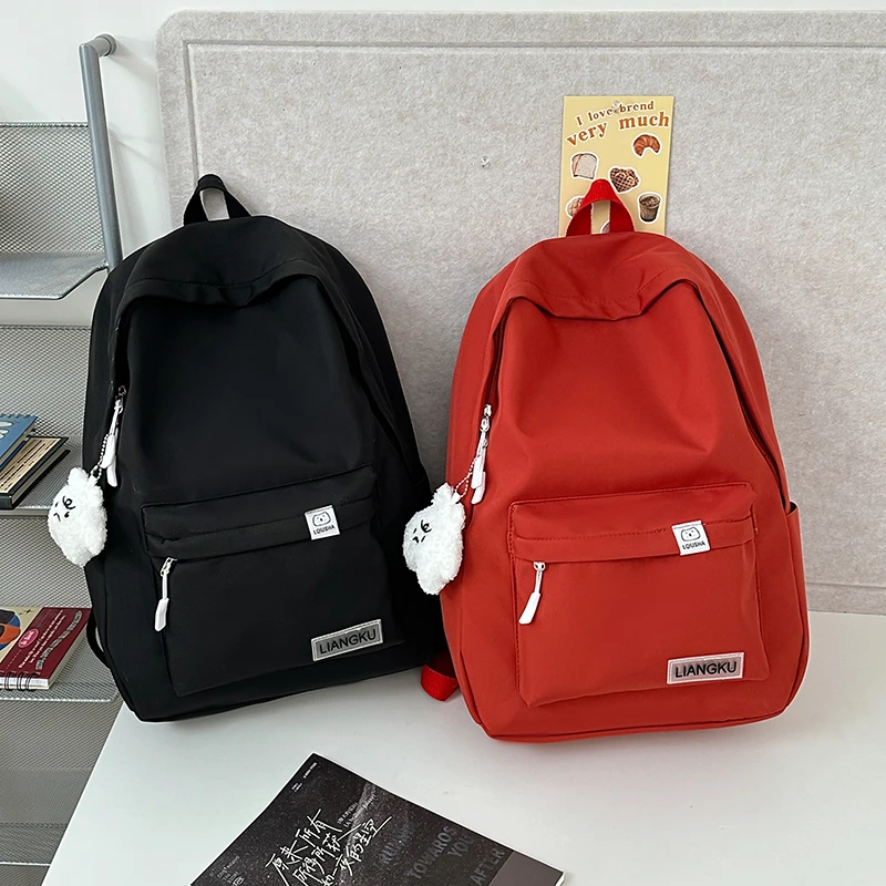 New Solid Color Women'S Waterproof Nylon Backpack Simple School Bag For Teenage Girl Shoulder Travel Bag School Backpack
New Solid Color Women'S Waterproof Nylon Backpack Simple School Bag For Teenage Girl Shoulder Travel Bag School Backpack