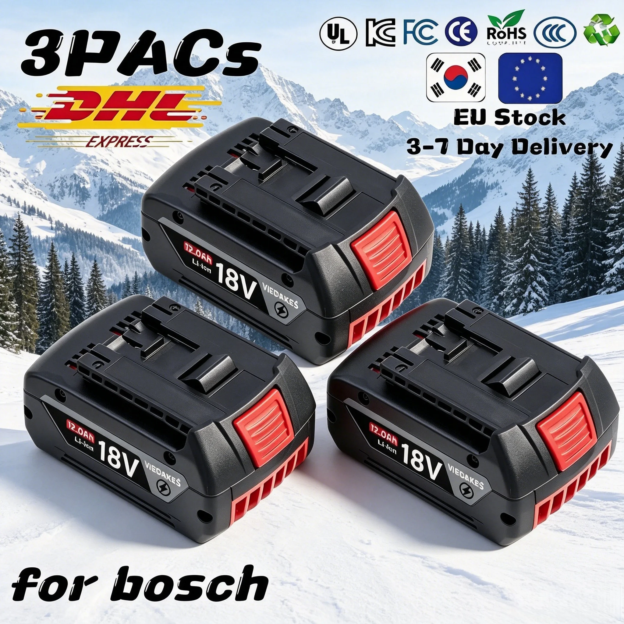 for bosch 18V 8Ah Battery Compatible with BAT618 BAT609 GBA18V80 Short Circuit Overload Full Safety Protection System
for bosch 18V 8Ah Battery Compatible with BAT618 BAT609 GBA18V80 Short Circuit Overload Full Safety Protection System