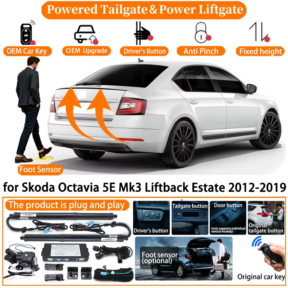 Car Smart Powered Tailgate system for Skoda Octavia 5E Mk3 Liftback Estate 2012-2019 Automatic Electric Power Tailgate kit
Car Smart Powered Tailgate system for Skoda Octavia 5E Mk3 Liftback Estate 2012-2019 Automatic Electric Power Tailgate kit
