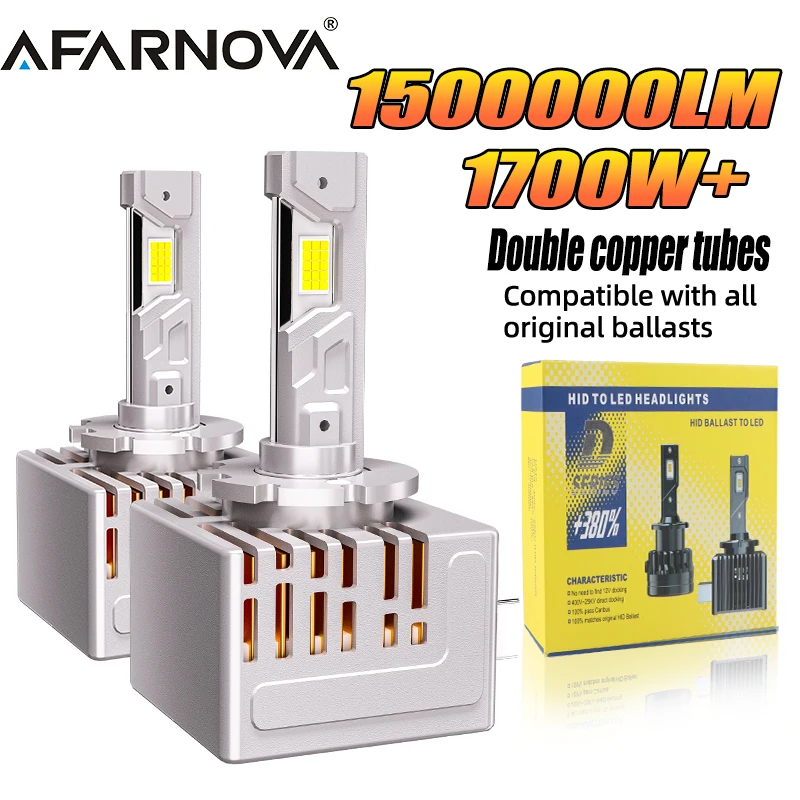D3S D1S LED Car Headlights Bulb 1700W 1500000LM D2S D4S D2R D4R 9570 CSP Chips D1R D2 D3R D4 Turbo LED Auto Lamps 6000K 12V 24V
D3S D1S LED Car Headlights Bulb 1700W 1500000LM D2S D4S D2R D4R 9570 CSP Chips D1R D2 D3R D4 Turbo LED Auto Lamps 6000K 12V 24V