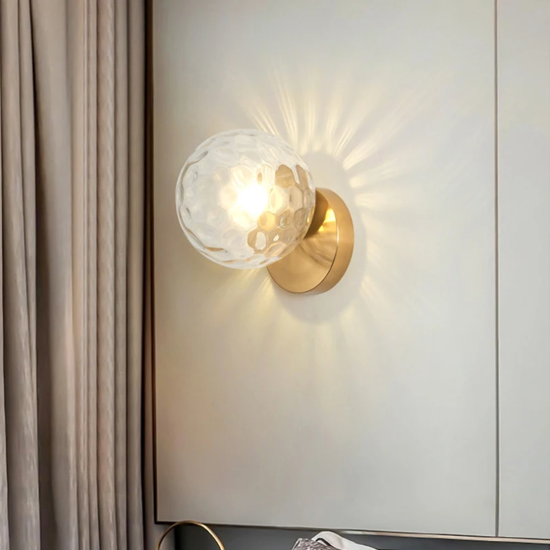 Ball Glass Wall Lamps Bedroom Bedside Light Nordic Modern Minimalist Home Decor Study Corridor Aisle Living Room Wall Lights
Ball Glass Wall Lamps Bedroom Bedside Light Nordic Modern Minimalist Home Decor Study Corridor Aisle Living Room Wall Lights