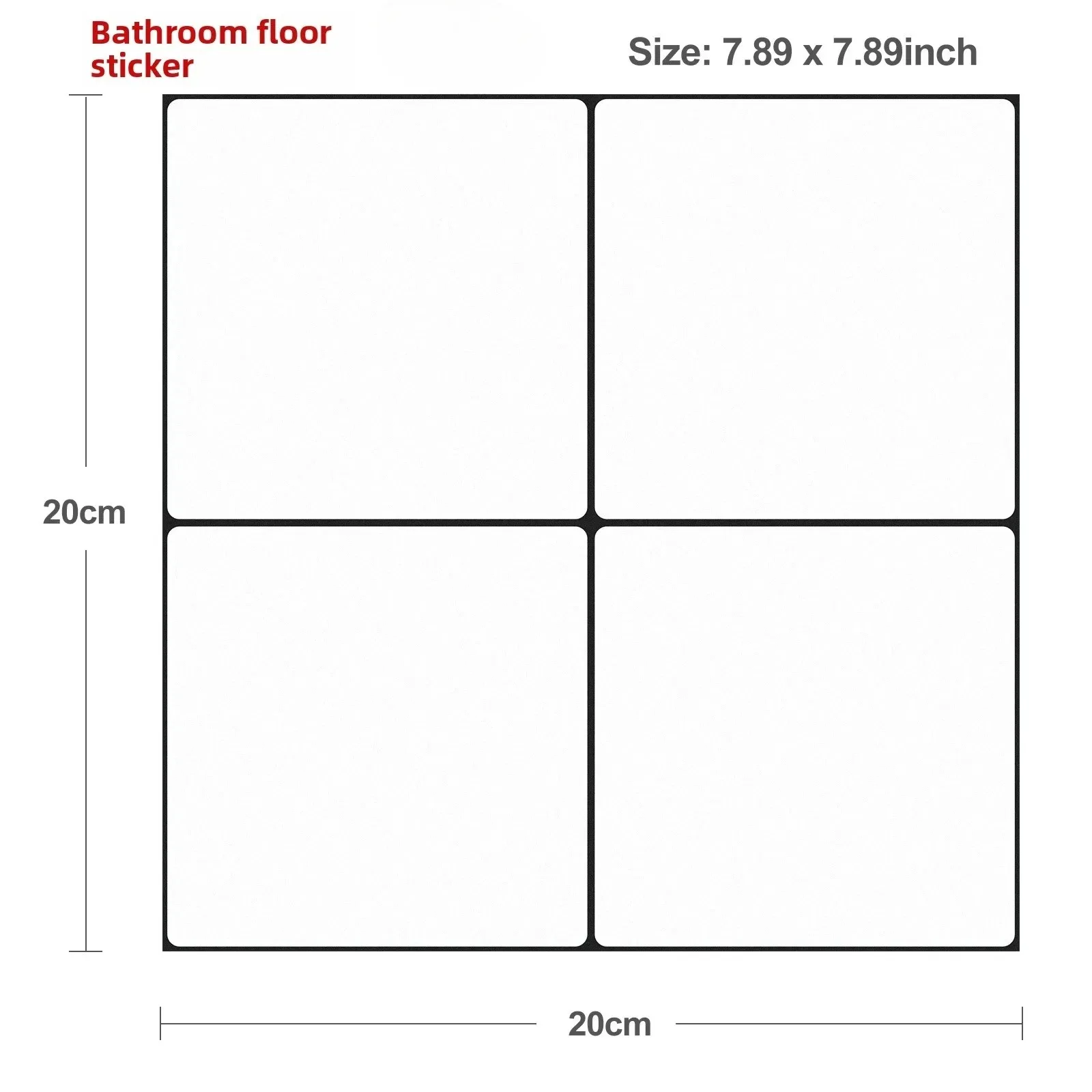 20x20cm white tile stickers for kitchen and bathroom washbasin renovation, waterproof and oil-proof PVC wallpaper
20x20cm white tile stickers for kitchen and bathroom washbasin renovation, waterproof and oil-proof PVC wallpaper