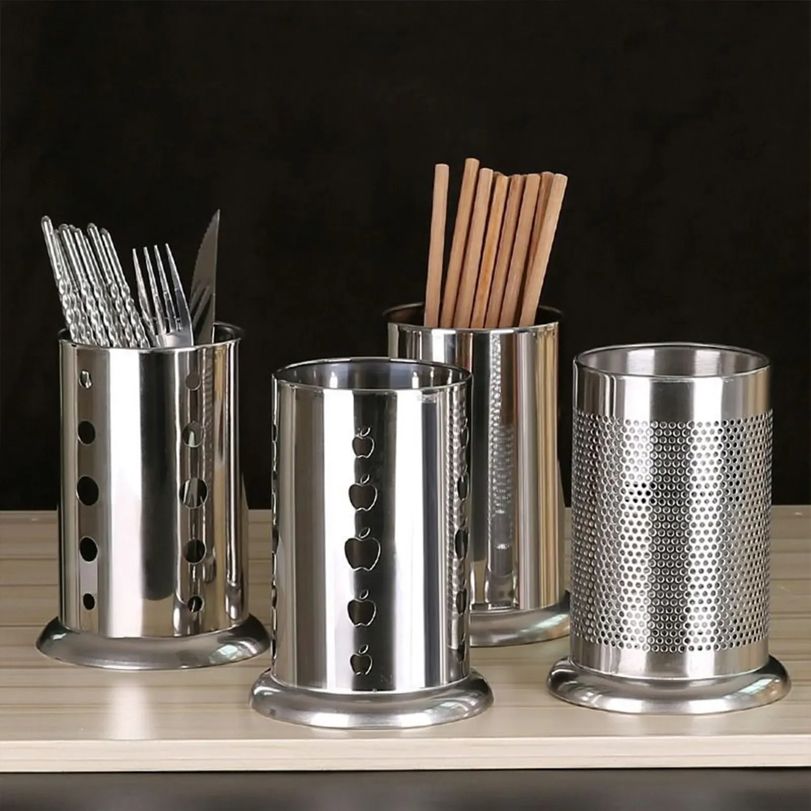 Stainless Steel Chopstick Barrel Kitchen Knife Fork Rack Suit for Restaurant Fork Spoon Holder Kitchen Supplies Fruit holder
Stainless Steel Chopstick Barrel Kitchen Knife Fork Rack Suit for Restaurant Fork Spoon Holder Kitchen Supplies Fruit holder