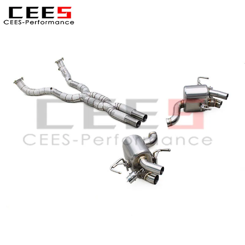 CEES Catback Exhaust Downpipe for Ferrari California V8 4.3L 2009-2014 Stainless Steel X Pipe SUS304 Exhaust Pipe with Valve
CEES Catback Exhaust Downpipe for Ferrari California V8 4.3L 2009-2014 Stainless Steel X Pipe SUS304 Exhaust Pipe with Valve