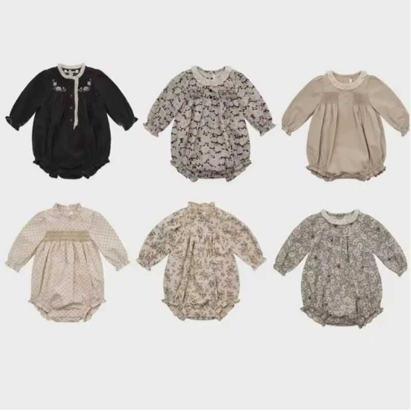2025 Autumn Baby Rompers Cute Newborn Clothes Long Sleeve Embroidery One Pieces Bodysuit Infant Jumpsuit Pricness Clothing
2025 Autumn Baby Rompers Cute Newborn Clothes Long Sleeve Embroidery One Pieces Bodysuit Infant Jumpsuit Pricness Clothing