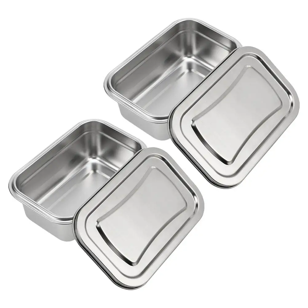 2Pcs Stainless Steel Ice Cream Box Containers for Homemade Storage Freezer Keeper Food Snack Preservation Bins
2Pcs Stainless Steel Ice Cream Box Containers for Homemade Storage Freezer Keeper Food Snack Preservation Bins