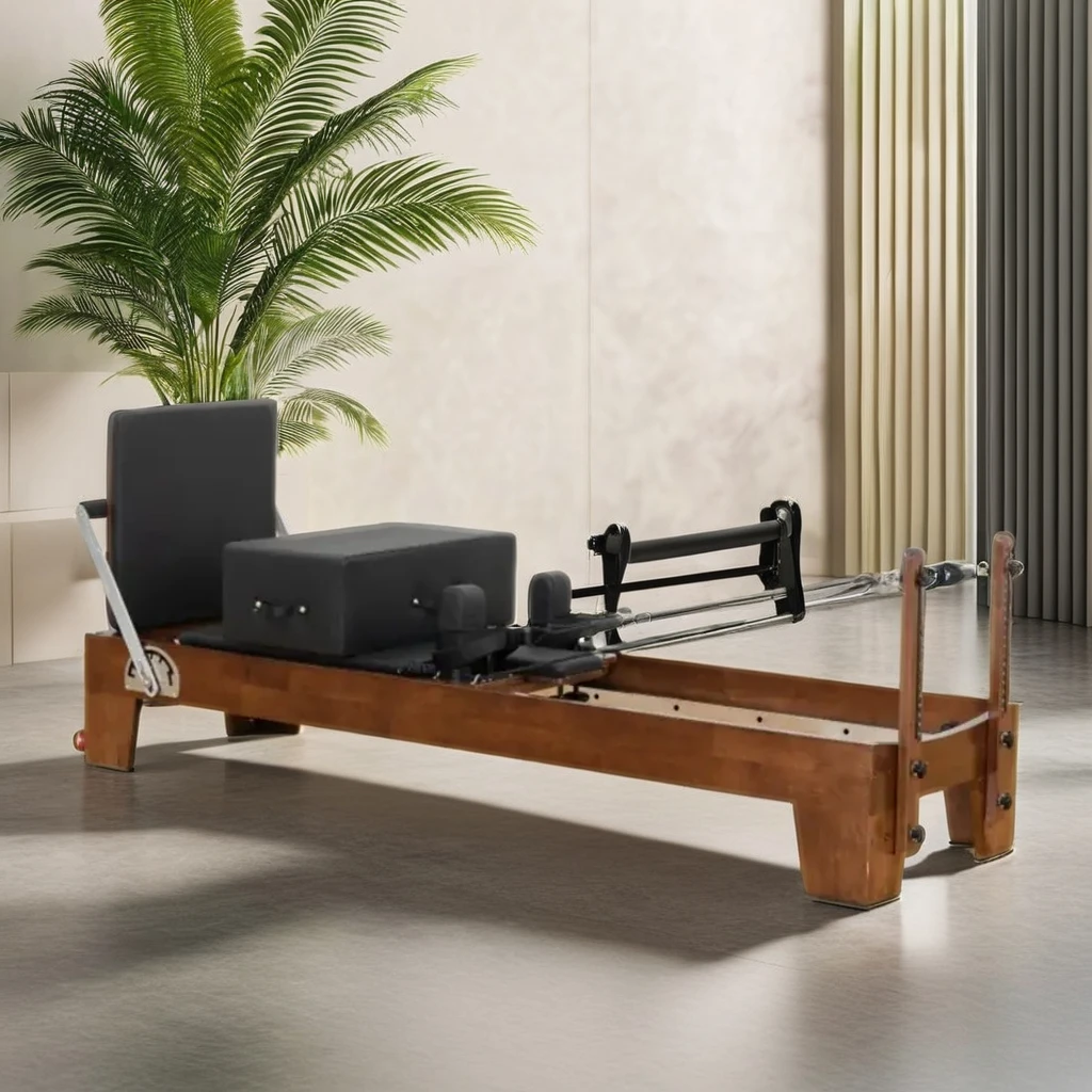 Spraying Color Pilates Oak Reformer Personalized Customization Adjustable Portable and Durable Pilates Core Bed
Spraying Color Pilates Oak Reformer Personalized Customization Adjustable Portable and Durable Pilates Core Bed