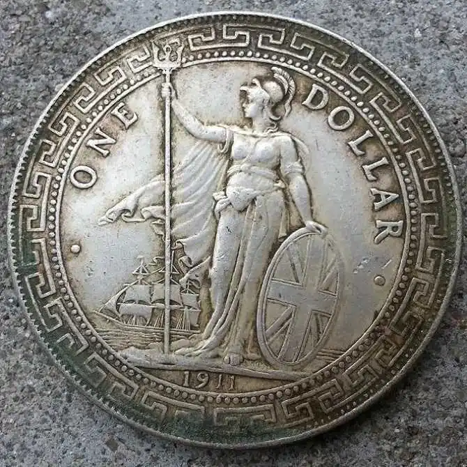 Beiyang makes Longyang, commonly known as British silver coins standing in the ocean, lifting the gong
Beiyang makes Longyang, commonly known as British silver coins standing in the ocean, lifting the gong
