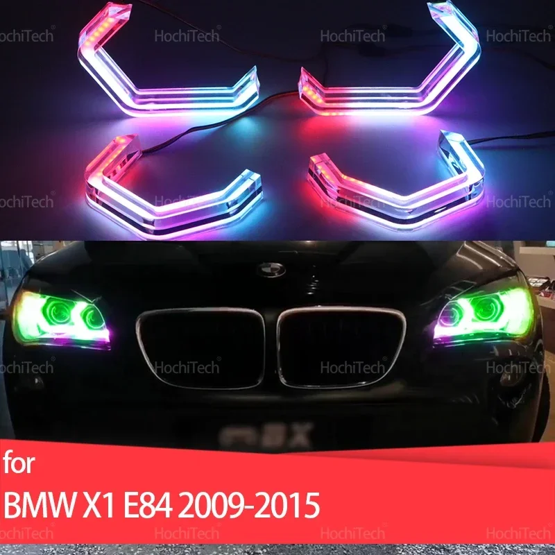 Для BMW X1 E84 2009 2010 2011 2012 2013 2014 2015 динамические разноцветные светодиодные кольца управления приложением в стиле M4 с указателем поворота
Для BMW X1 E84 2009 2010 2011 2012 2013 2014 2015 динамические разноцветные светодиодные кольца управления приложением в стиле M4 с указателем поворота