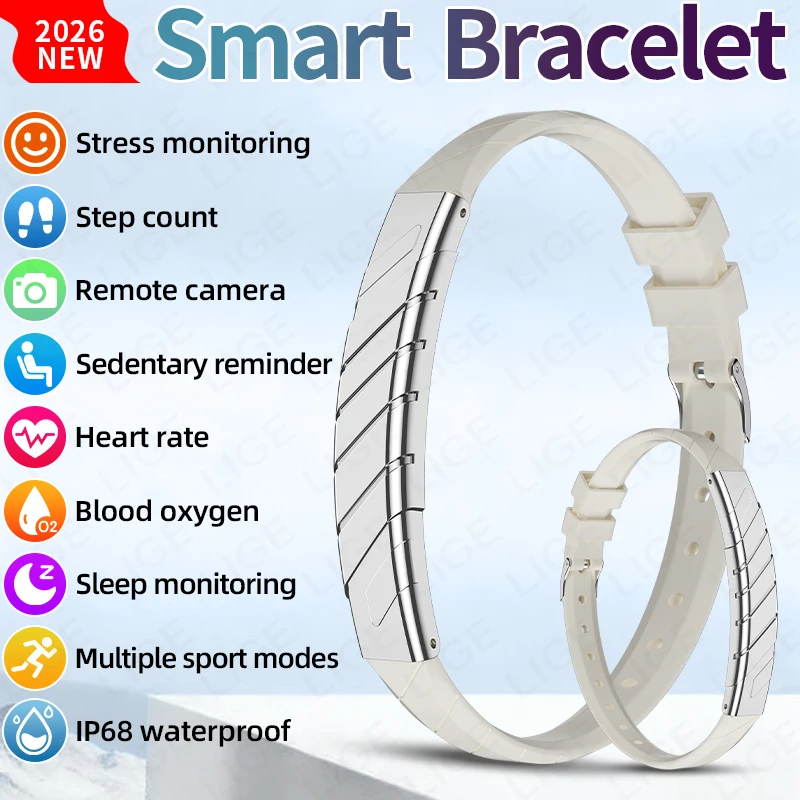 2026 Fashion Smart Bracelet Exercise Modes Fitness Tracker Take Photos Heart Rate Sleep Monitor Ultra-Long Battery Smart Watch
2026 Fashion Smart Bracelet Exercise Modes Fitness Tracker Take Photos Heart Rate Sleep Monitor Ultra-Long Battery Smart Watch