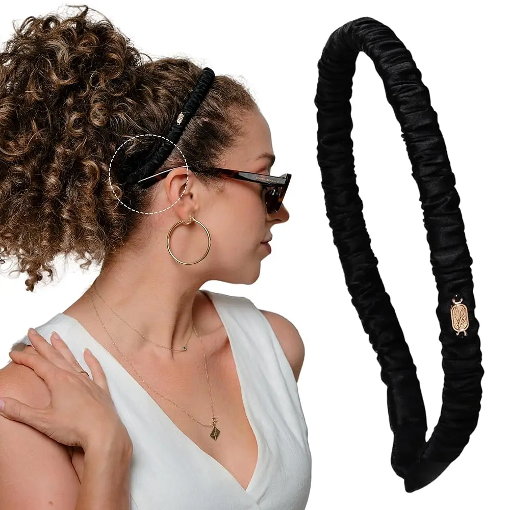 Onyx Comfort Curve Silk Headband – Luxury 100% Mulberry Silk, No-Slip Wide Headband for Women – Gentle, Headache-Free Fit fo
Onyx Comfort Curve Silk Headband – Luxury 100% Mulberry Silk, No-Slip Wide Headband for Women – Gentle, Headache-Free Fit fo