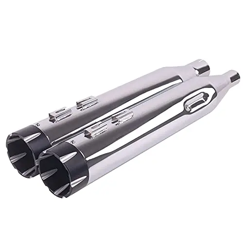 Chrome 4.5 Inch Slip-On Exhaust Mufflers With 25mm Cut Tips For Harley Touring Models 2017 And Later
Chrome 4.5 Inch Slip-On Exhaust Mufflers With 25mm Cut Tips For Harley Touring Models 2017 And Later