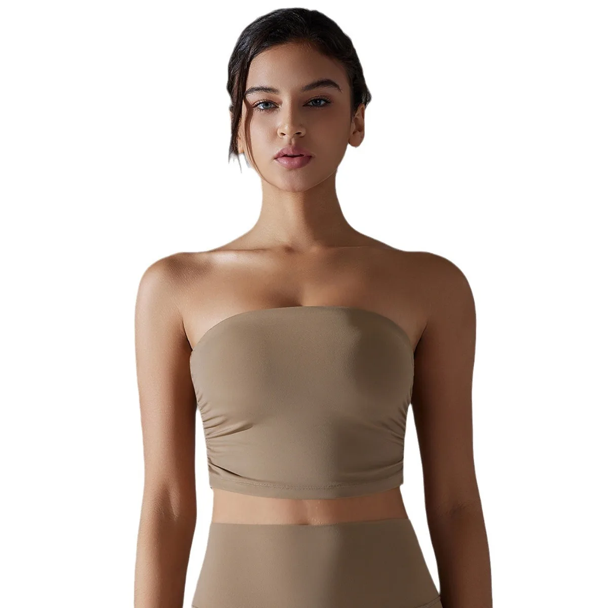 Strapless Non-slip One-piece Nude Feel Skin-friendly Chest-wrapped Yoga Clothes Pleated Tube Top Full Coverage
Strapless Non-slip One-piece Nude Feel Skin-friendly Chest-wrapped Yoga Clothes Pleated Tube Top Full Coverage