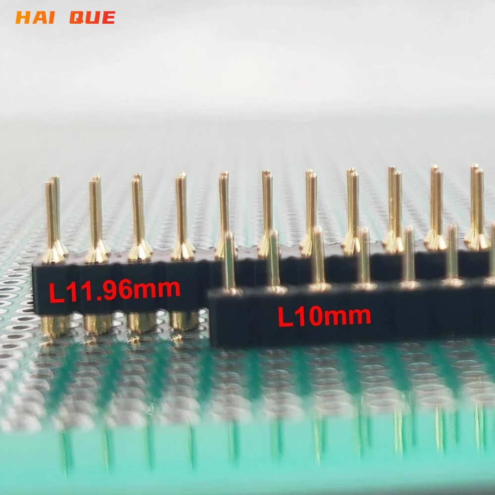 20pcs 1x40P 2.54mm Round Hole Male Tin Gold Female Pin Header Single Row 0.1" Breakable PCB IC Crystal Transistor Socket
20pcs 1x40P 2.54mm Round Hole Male Tin Gold Female Pin Header Single Row 0.1" Breakable PCB IC Crystal Transistor Socket