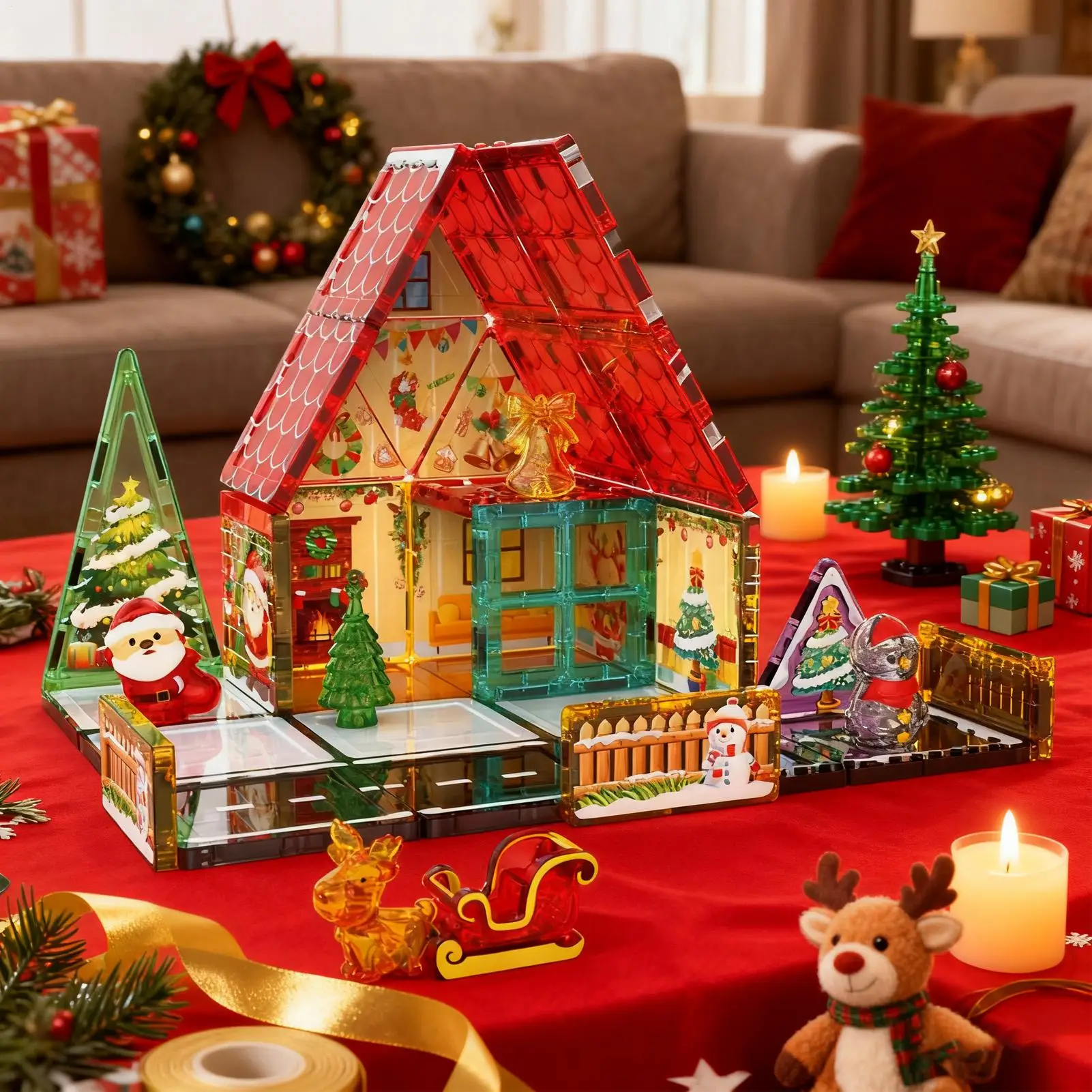 Magnetic Gingerbread House Building Set Educational Deer Holiday Supplies Christmas Magnetic Blocks For Holiday Holiday Birthday
Magnetic Gingerbread House Building Set Educational Deer Holiday Supplies Christmas Magnetic Blocks For Holiday Holiday Birthday