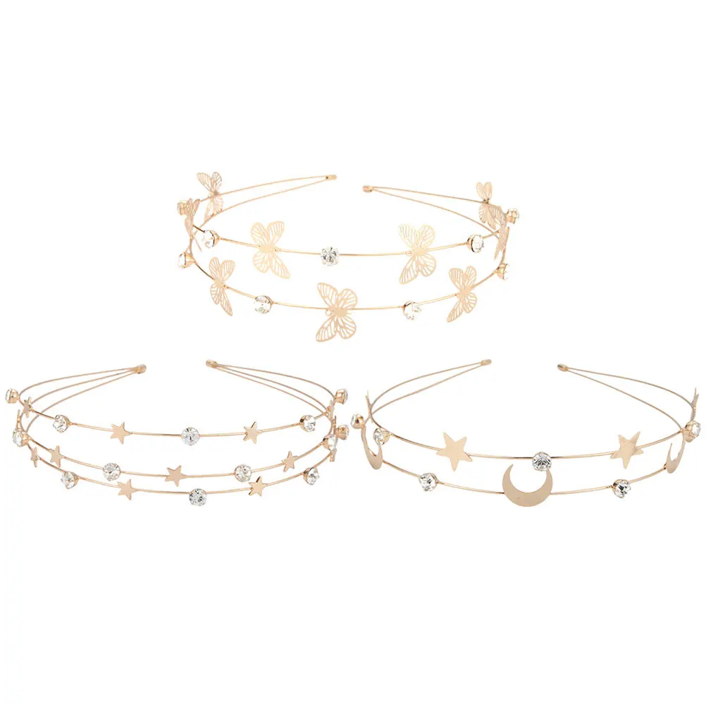 3Pcs Fashion Rhinestone Headband Metal Star Hoops for Women Party Wedding Daily Wear Elegant Shining Hair
3Pcs Fashion Rhinestone Headband Metal Star Hoops for Women Party Wedding Daily Wear Elegant Shining Hair