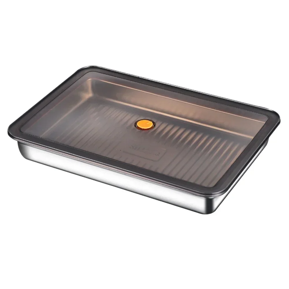 Food Storage Dumpling Box with 304 Stainless Steel Material Non Bottom and Airtight Leak Proof Seal for Cold Storage Use
Food Storage Dumpling Box with 304 Stainless Steel Material Non Bottom and Airtight Leak Proof Seal for Cold Storage Use