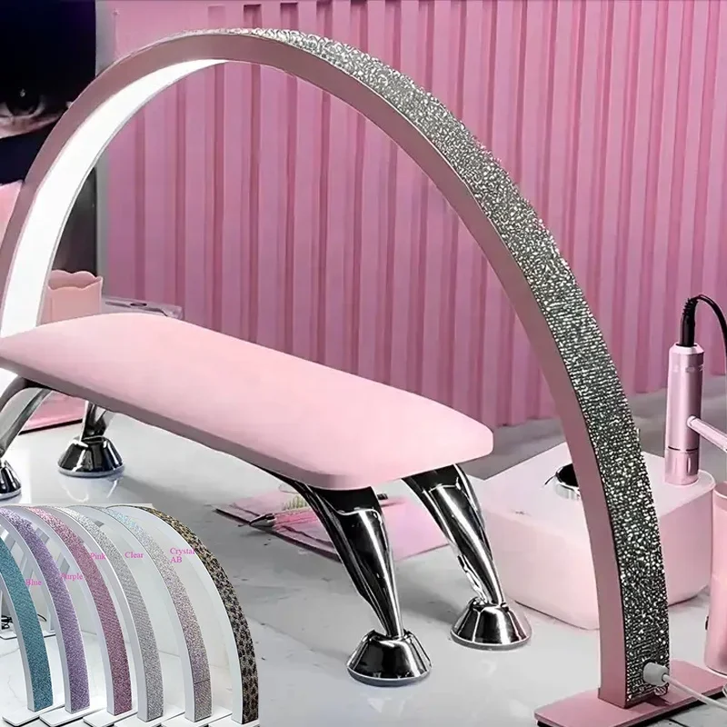 Wholesale LED Nail Lamp Half-Moon Table Light Rhinestone Pink White Nail Salon Desk Lamp Half Moon Nail Lamp
Wholesale LED Nail Lamp Half-Moon Table Light Rhinestone Pink White Nail Salon Desk Lamp Half Moon Nail Lamp