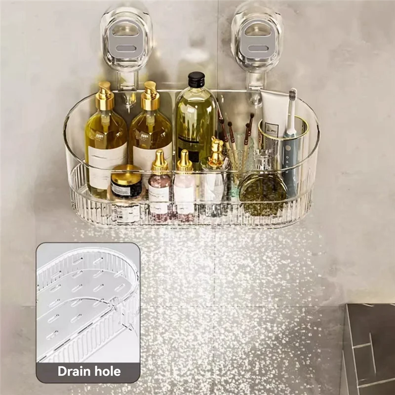 RALCA-Wall-Mounted Suction Cup Kitchen Storage Box For Makeup And Skincare Organization
RALCA-Wall-Mounted Suction Cup Kitchen Storage Box For Makeup And Skincare Organization